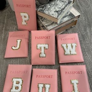 Passport holder with personalized initial. Ask me for your initial